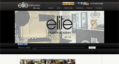 Desktop Screenshot of elitefashionacademyla.com