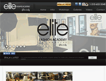 Tablet Screenshot of elitefashionacademyla.com